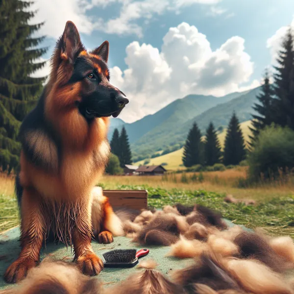 owczarek niemiecki czesanie